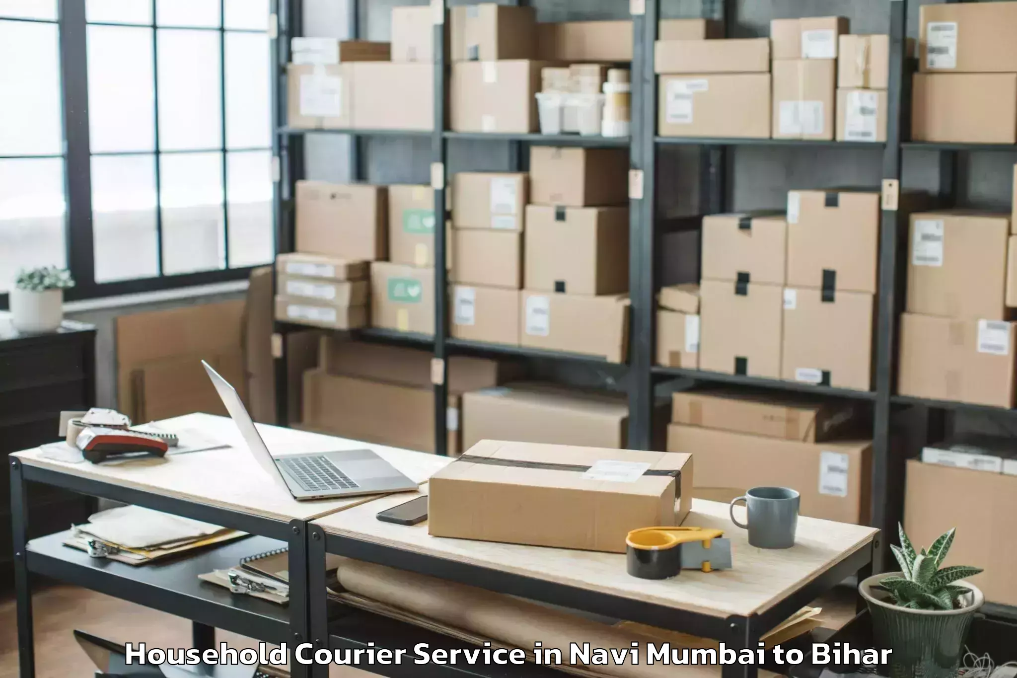 Expert Navi Mumbai to Darauli Household Courier